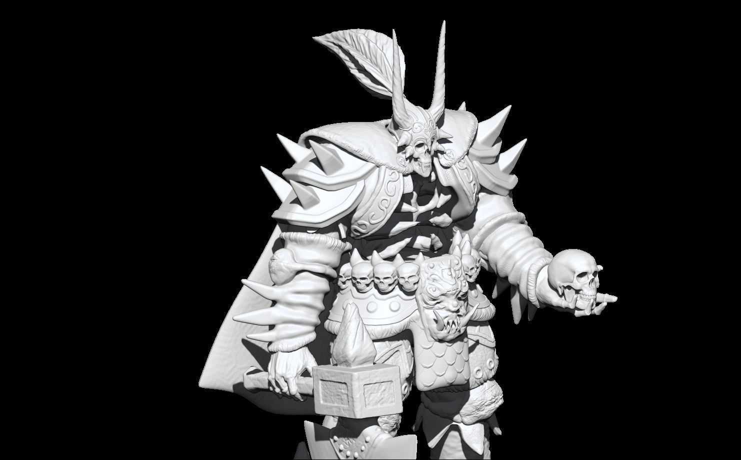 BONELORD  YAKAN SILKROAD ONLINE 3D SCULPT  3D PRINT  3D print model_8