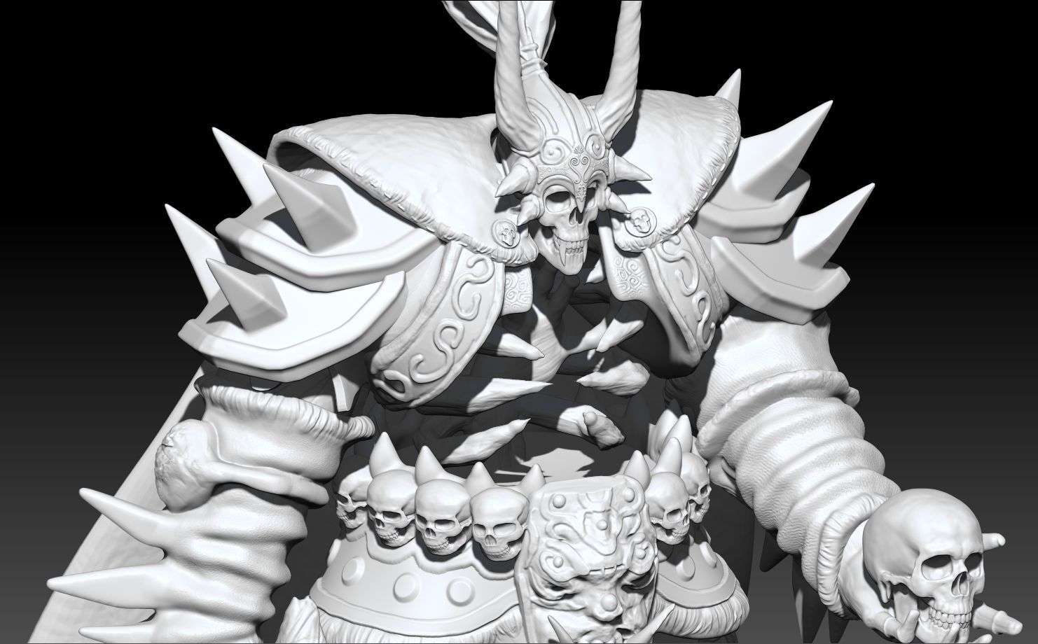 BONELORD  YAKAN SILKROAD ONLINE 3D SCULPT  3D PRINT  3D print model_3