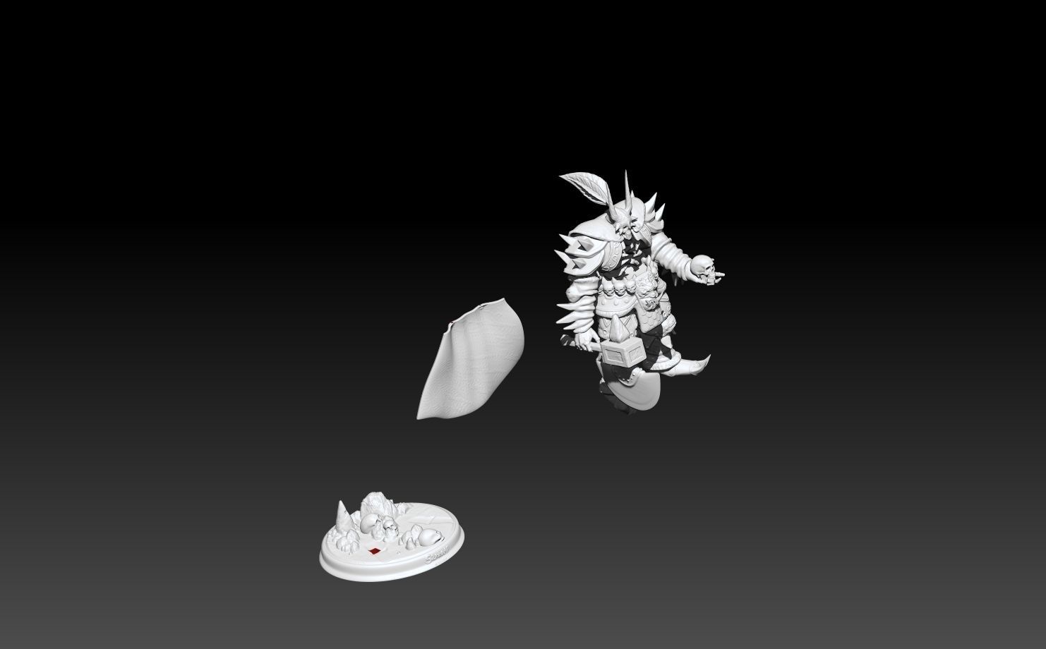 BONELORD  YAKAN SILKROAD ONLINE 3D SCULPT  3D PRINT  3D print model_10