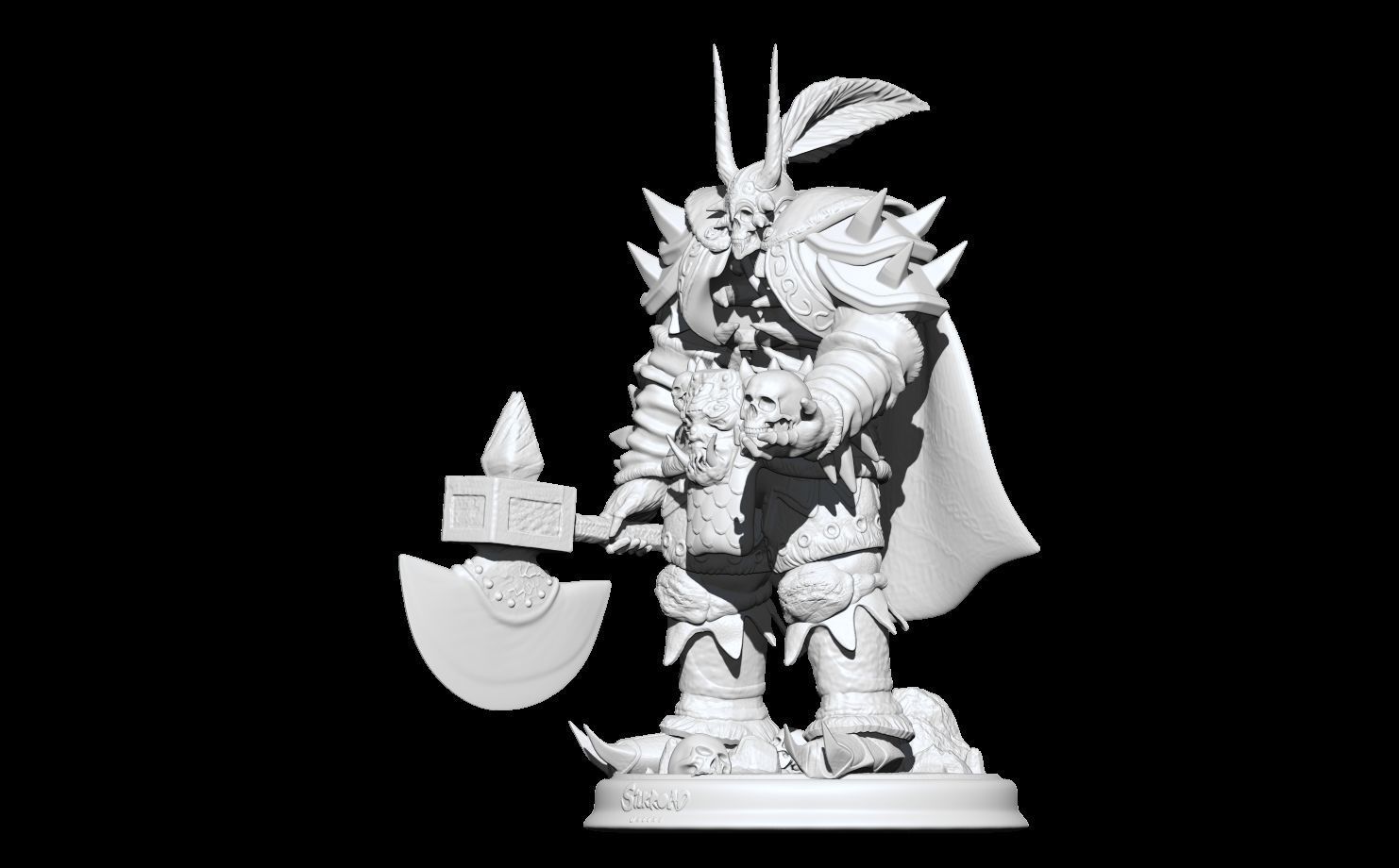 BONELORD  YAKAN SILKROAD ONLINE 3D SCULPT  3D PRINT  3D print model_6