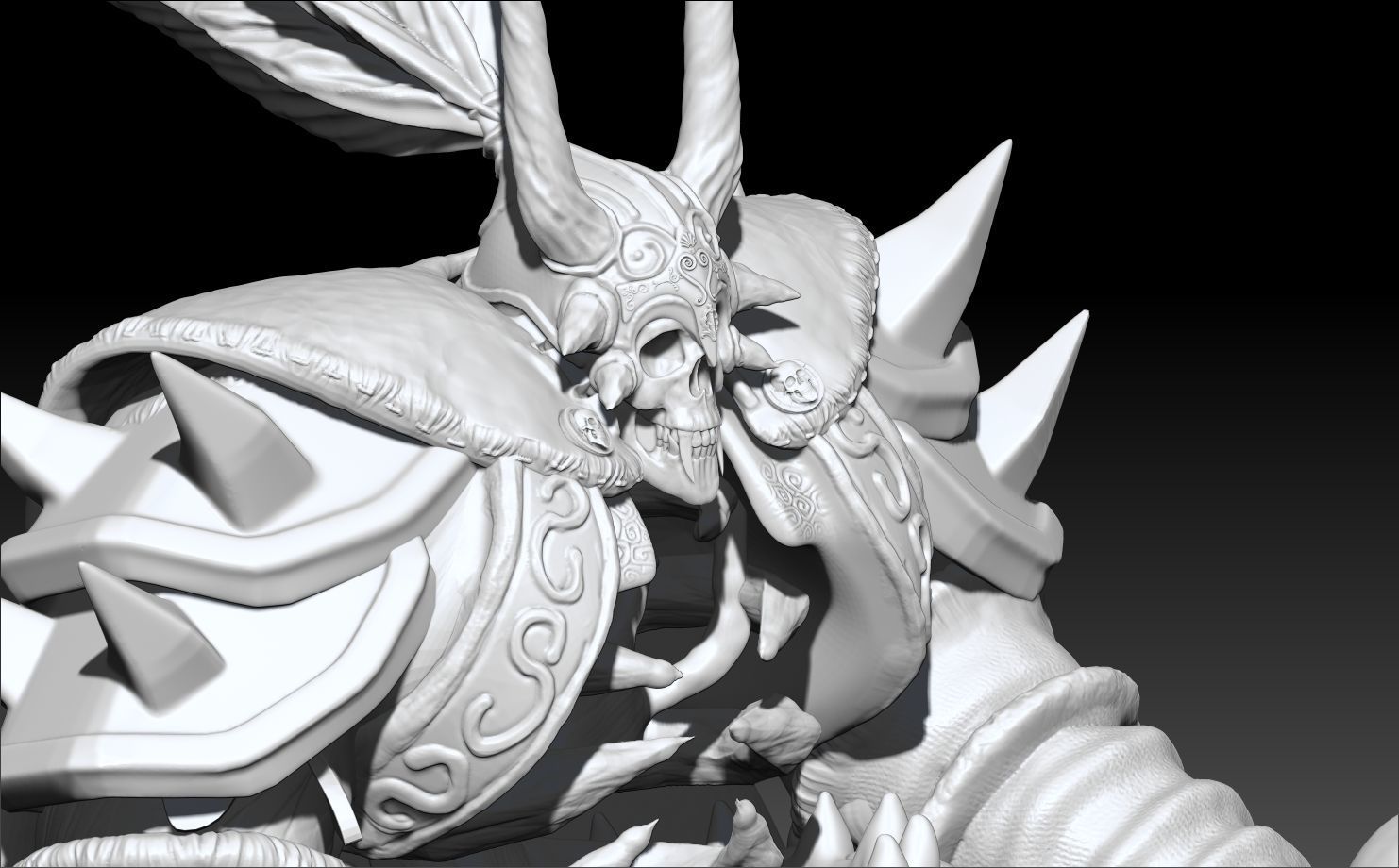 BONELORD  YAKAN SILKROAD ONLINE 3D SCULPT  3D PRINT  3D print model_11