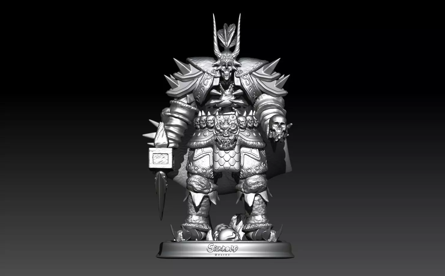 BONELORD  YAKAN SILKROAD ONLINE 3D SCULPT  3D PRINT  3D print model_0
