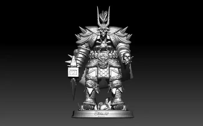 BONELORD  YAKAN SILKROAD ONLINE 3D SCULPT  3D PRINT 