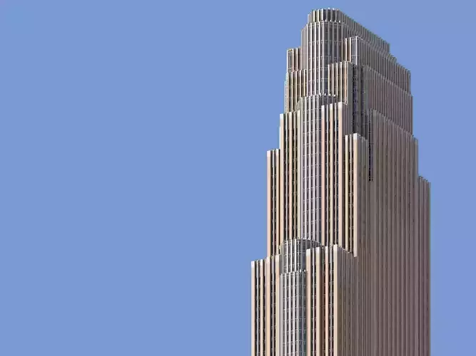 Wells Fargo Center 3D print model