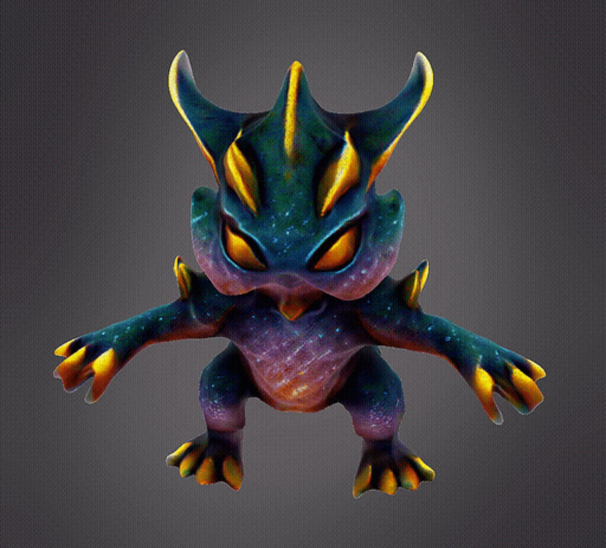 Baby Galaxy Alien 3D print model_6