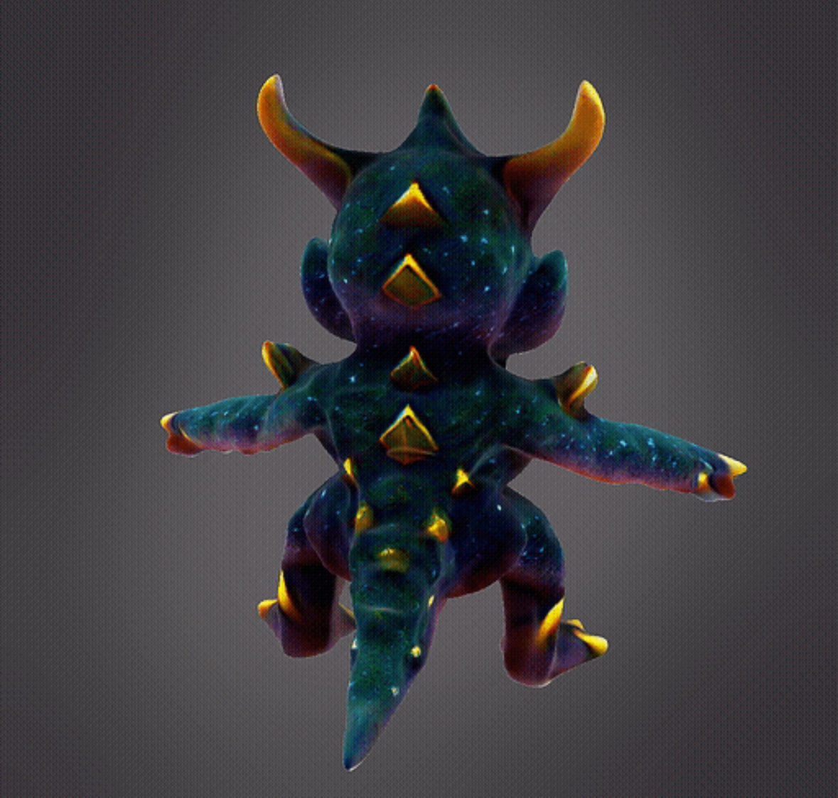 Baby Galaxy Alien 3D print model_2