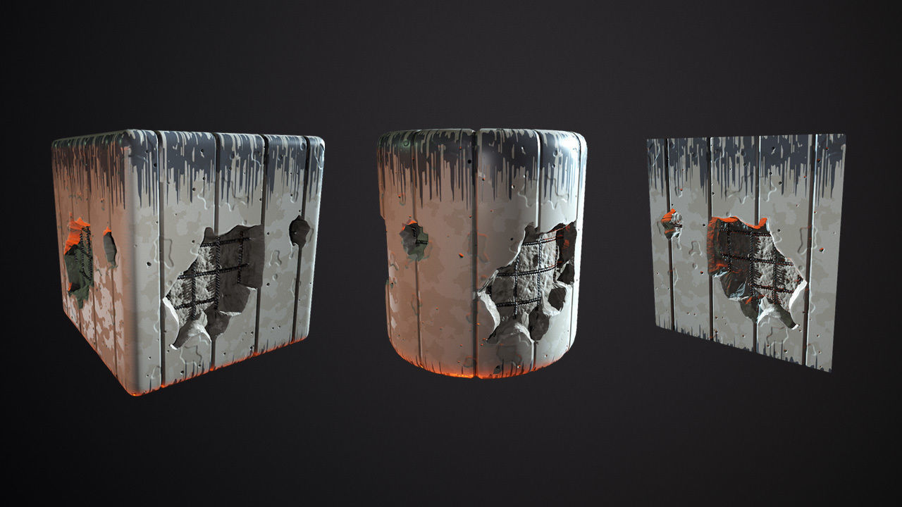 Stylized Concrete Broken Texture_3