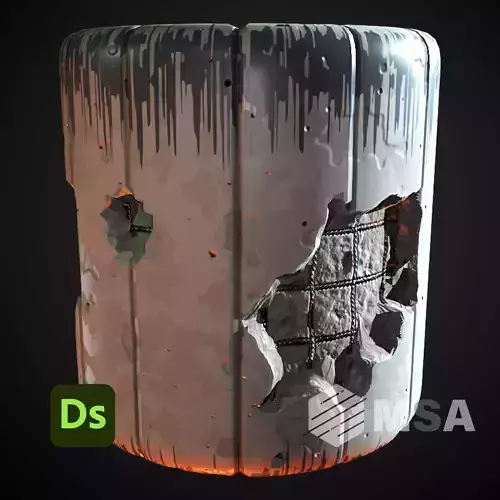 Stylized Concrete Broken