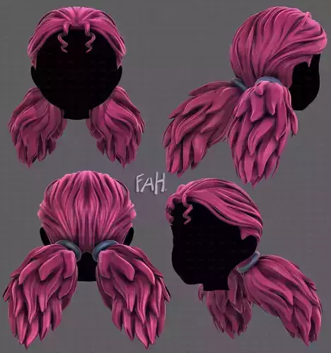 3D Hair style for girl V123