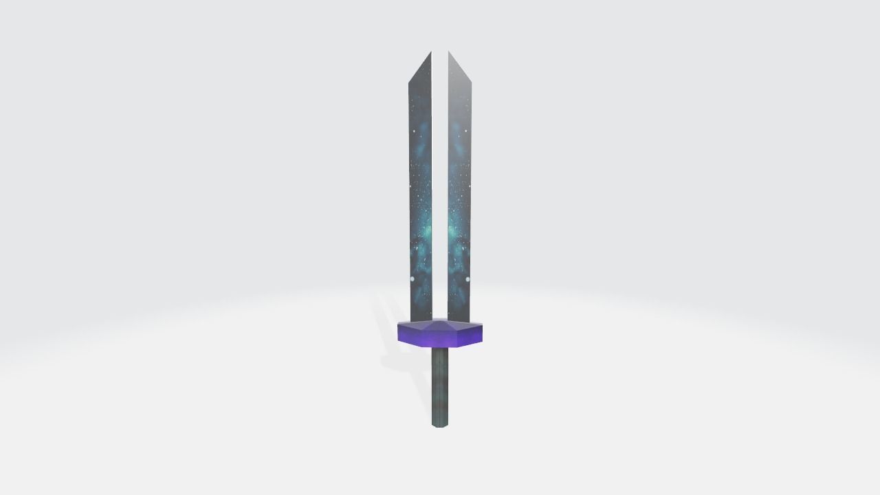 Sword Low Poly Low-poly 3D model_2