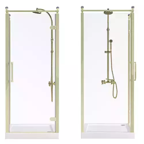 Shower corner Beta Cube Classic NBB1221 90x90 3D model