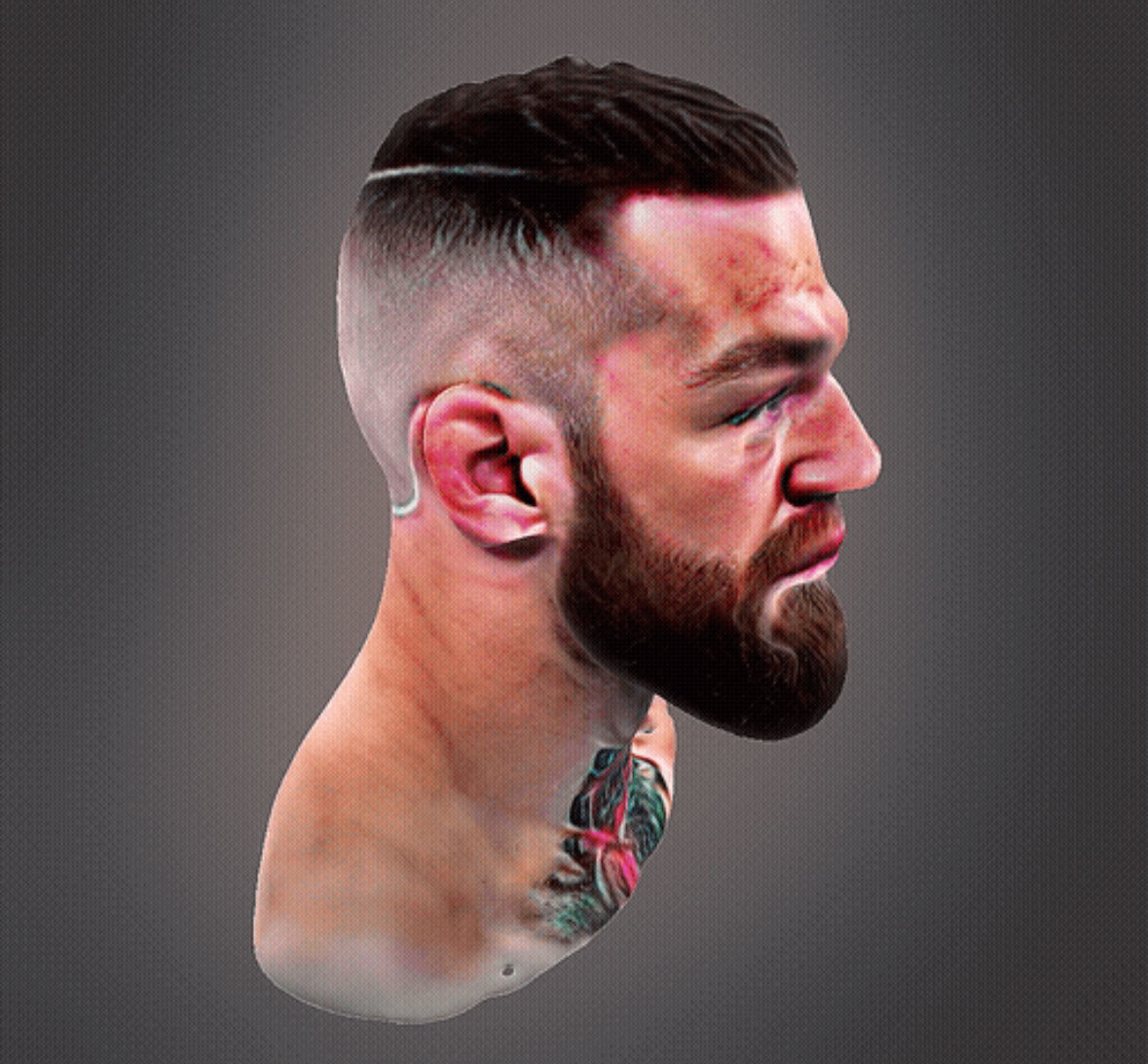 Conor McGregor bust 3D print model_9