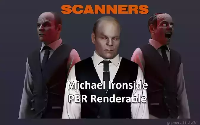 Scanners 1981 Michael Ironside PBR head