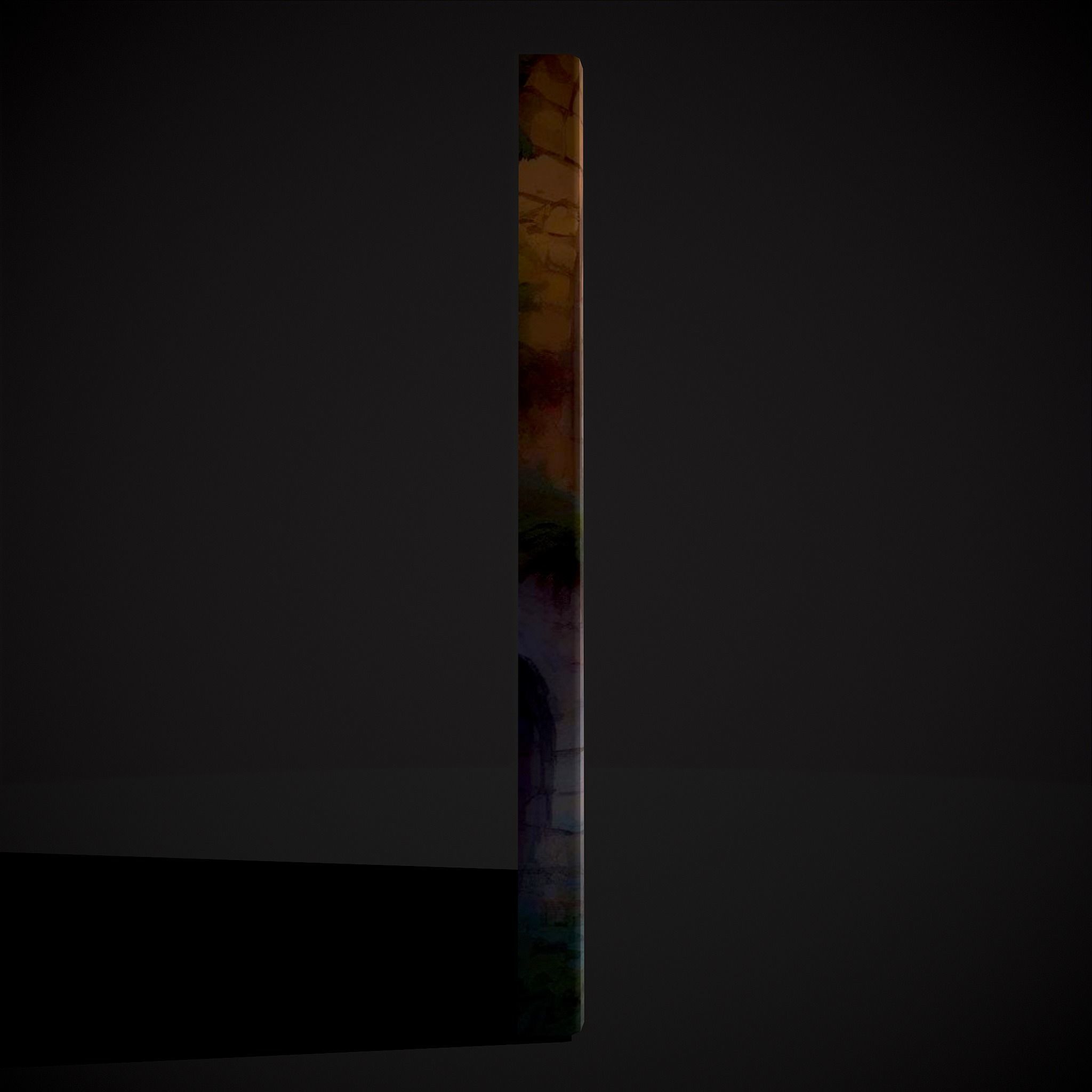 French Renaissance Painting One Low-poly 3D model_7