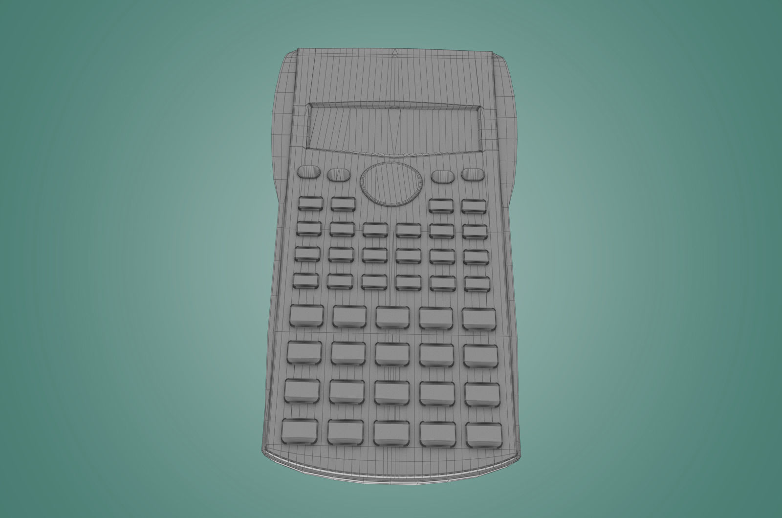 Casio Scientific Calculator 3D model Low-poly 3D model_6