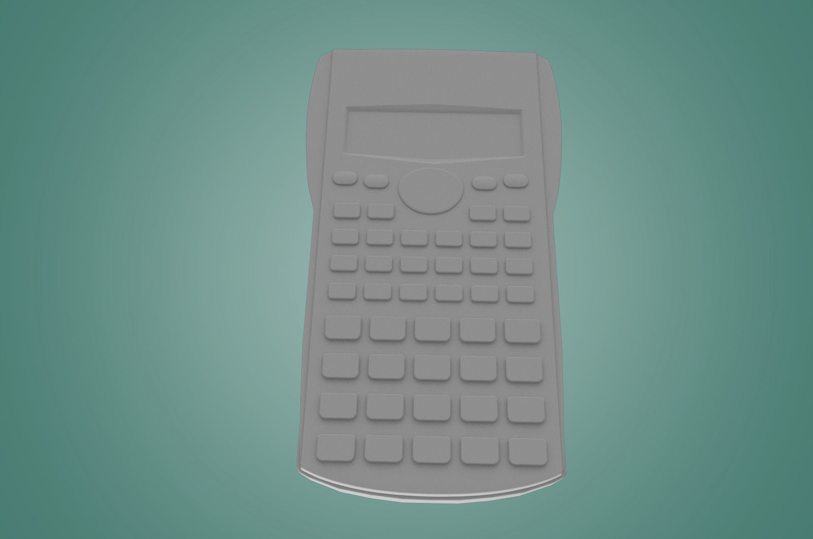 Casio Scientific Calculator 3D model Low-poly 3D model_3