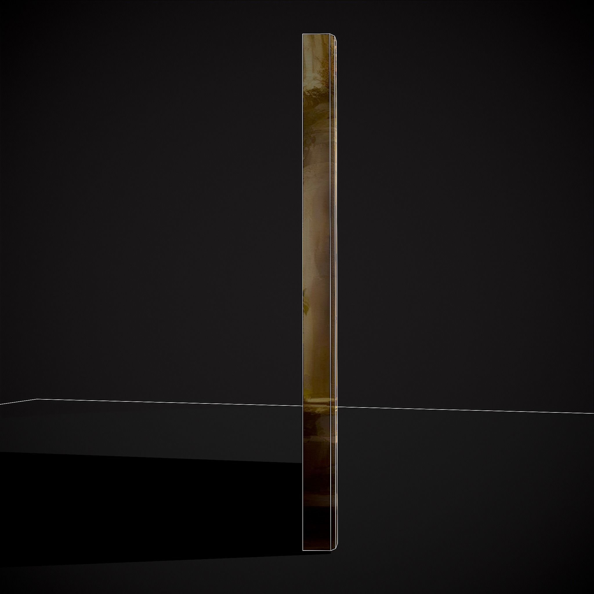 French Renaissance Painting Two Low-poly 3D model_8