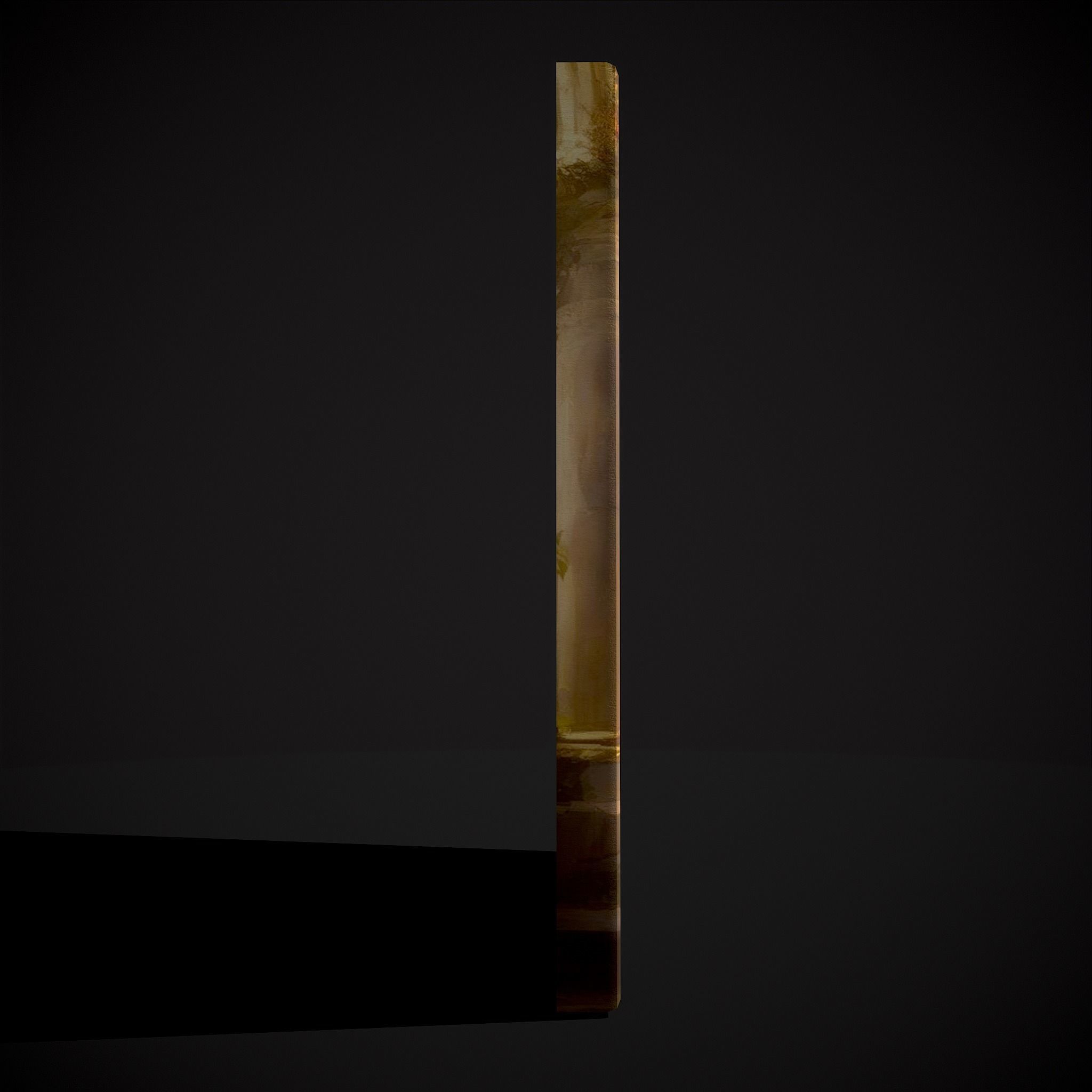 French Renaissance Painting Two Low-poly 3D model_7