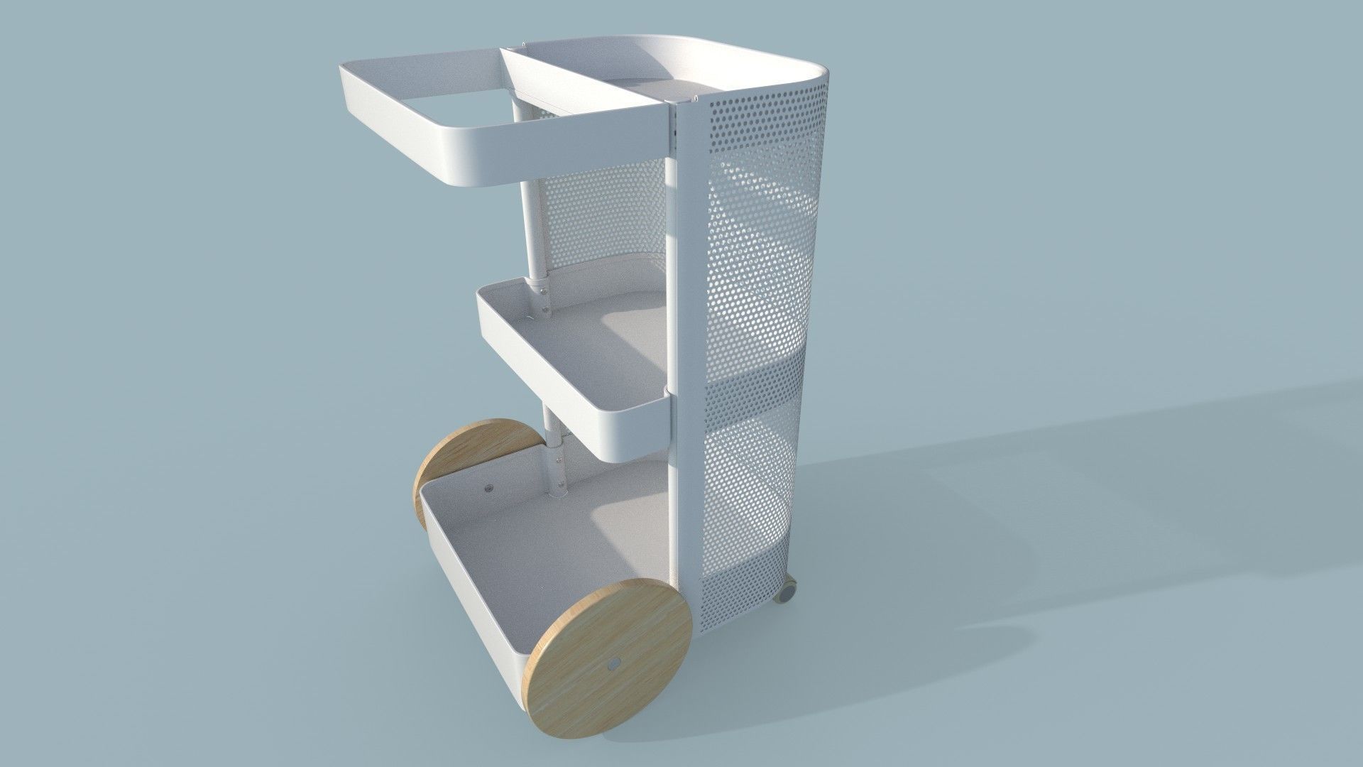 DAJLIEN Trolley white IKEA 3D Model 3D model_15