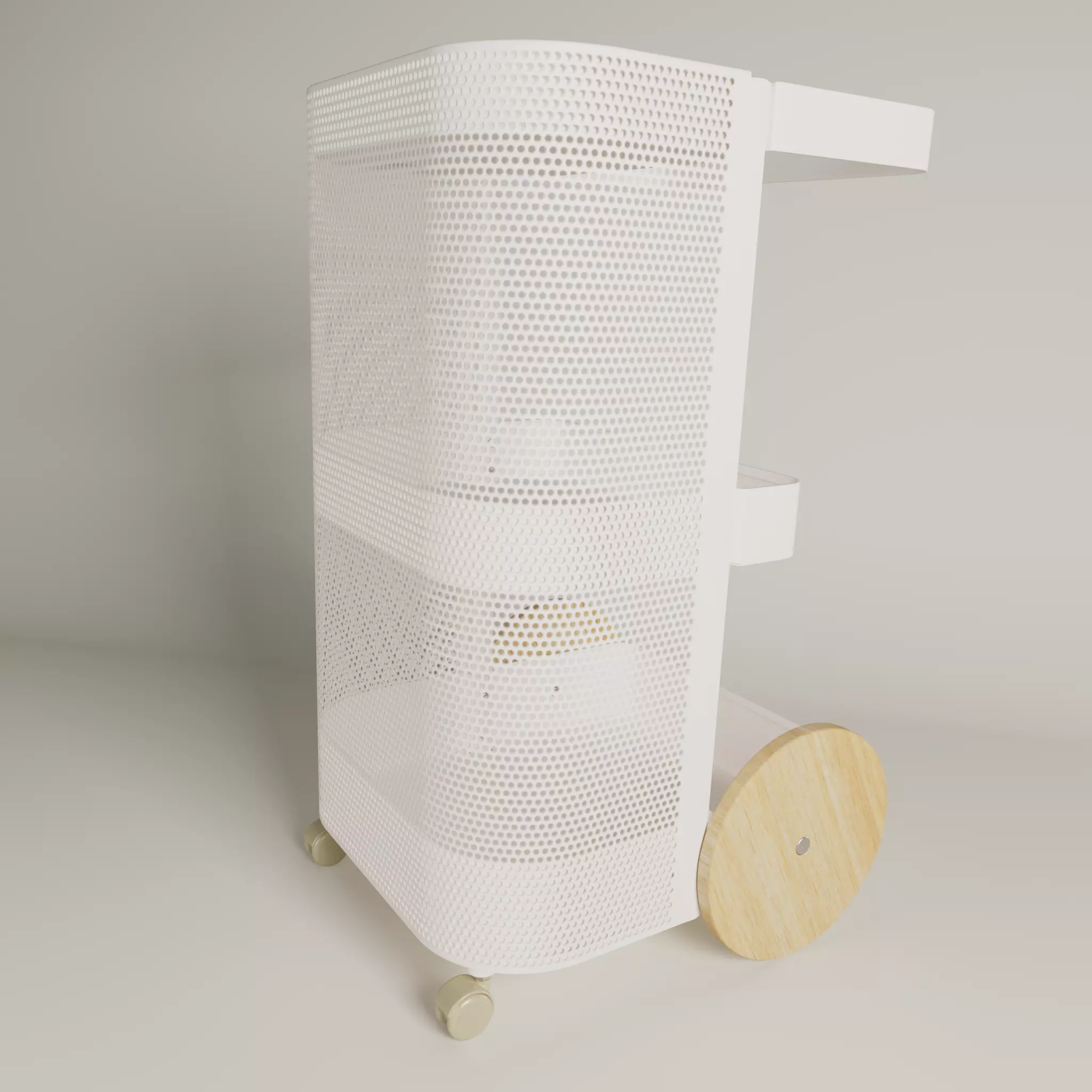 DAJLIEN Trolley white IKEA 3D Model 3D model_0