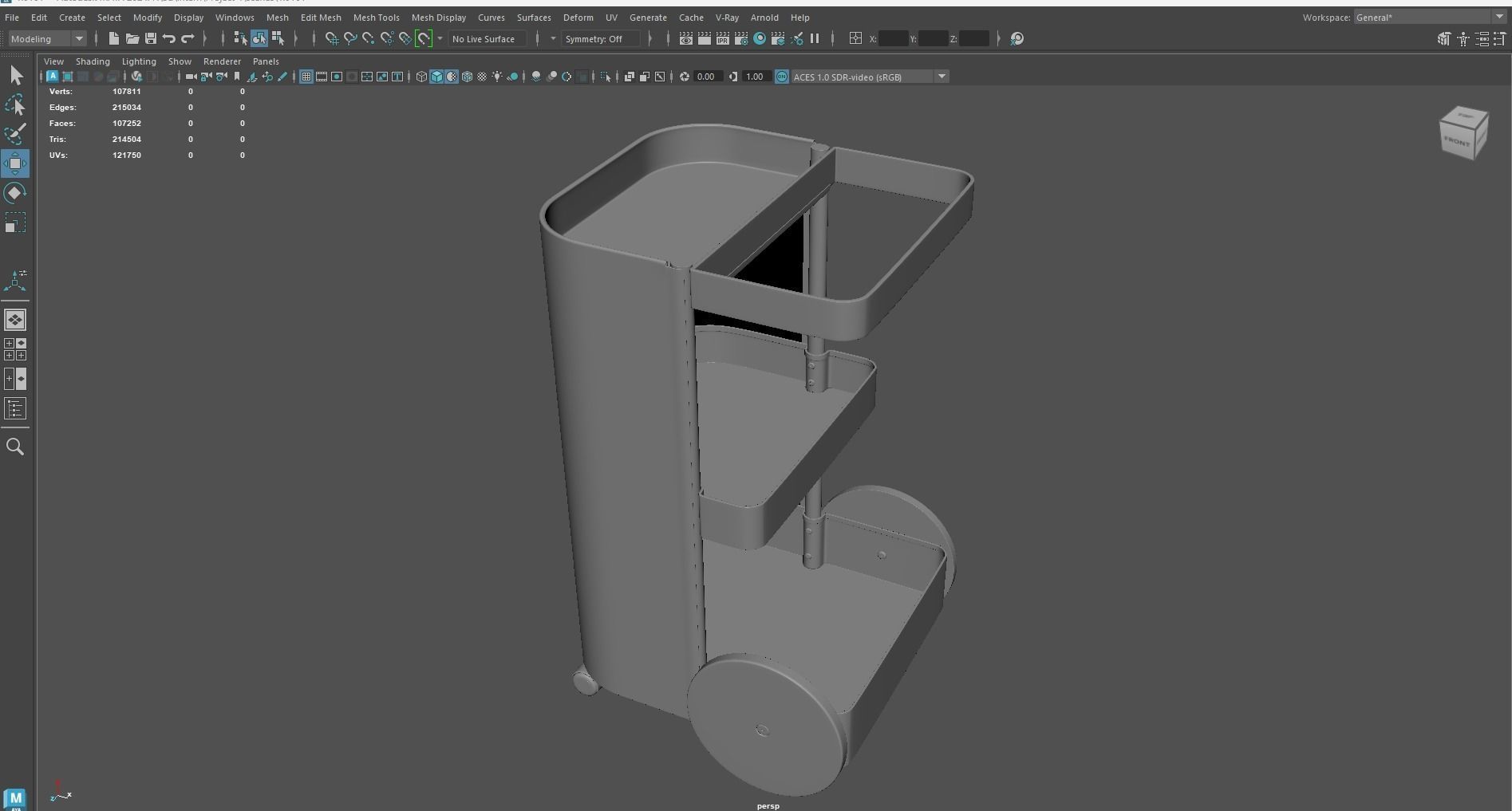 DAJLIEN Trolley white IKEA 3D Model 3D model_17
