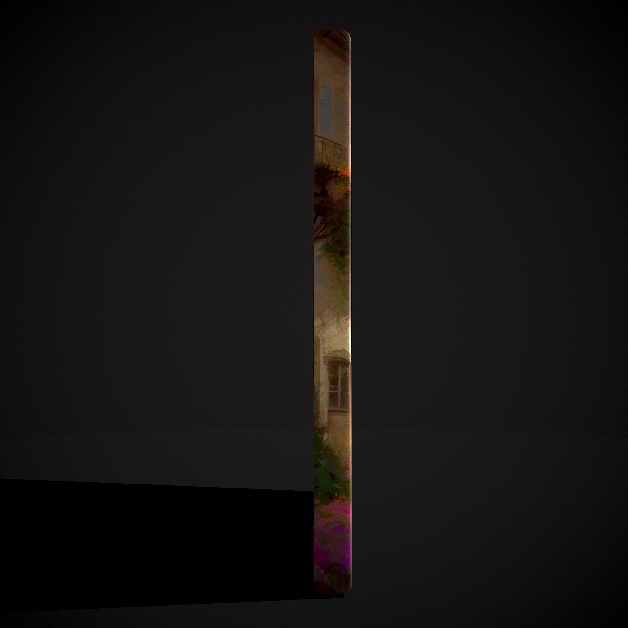 French Renaissance Painting Four Low-poly 3D model_7