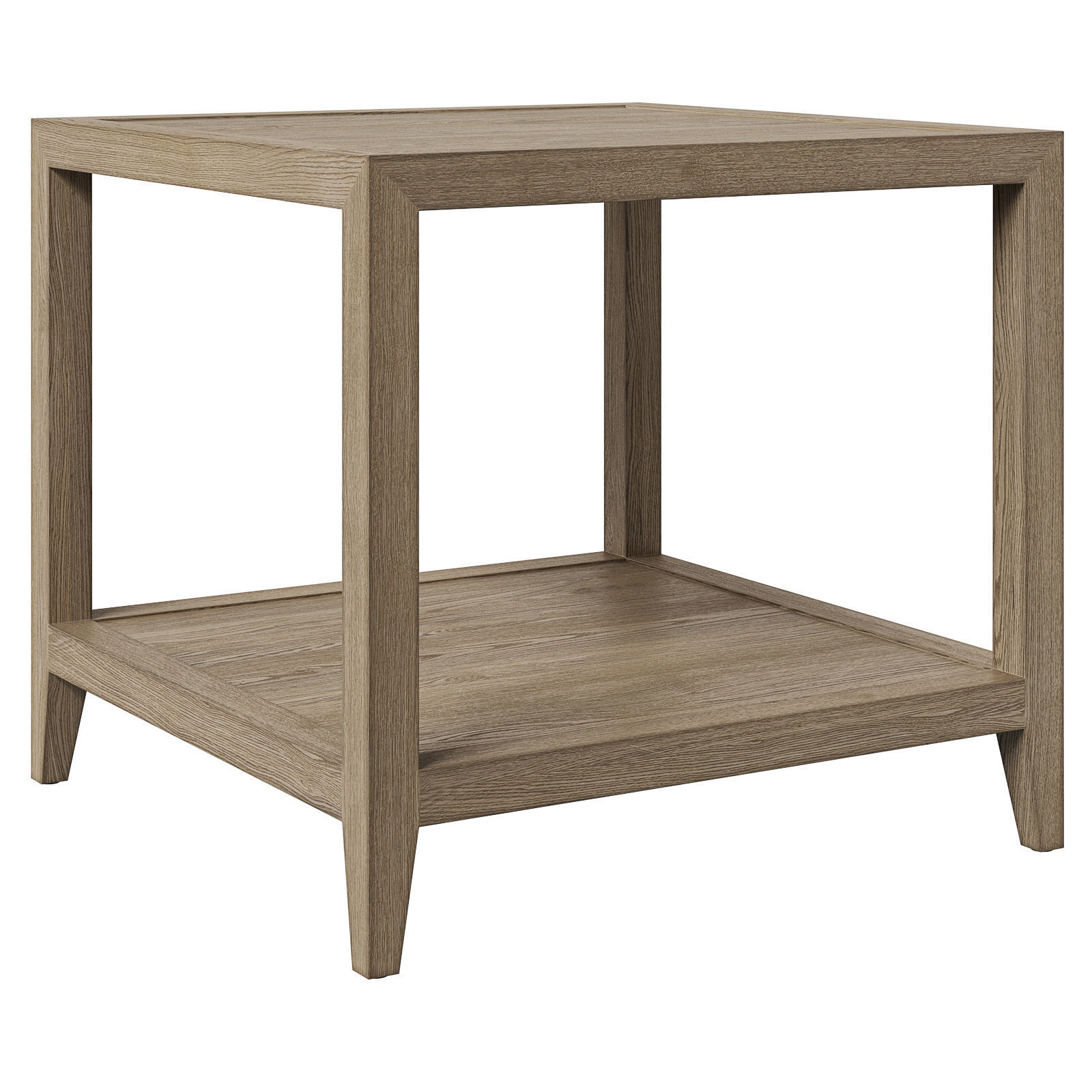 Restoration Hardware French Contemporary square side tables 3D model_4