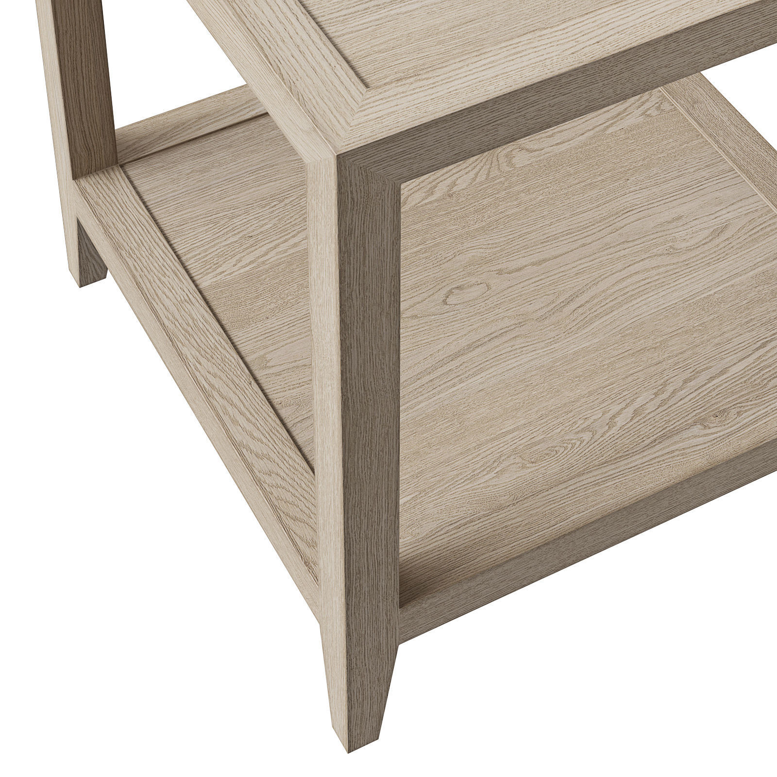 Restoration Hardware French Contemporary square side tables 3D model_7