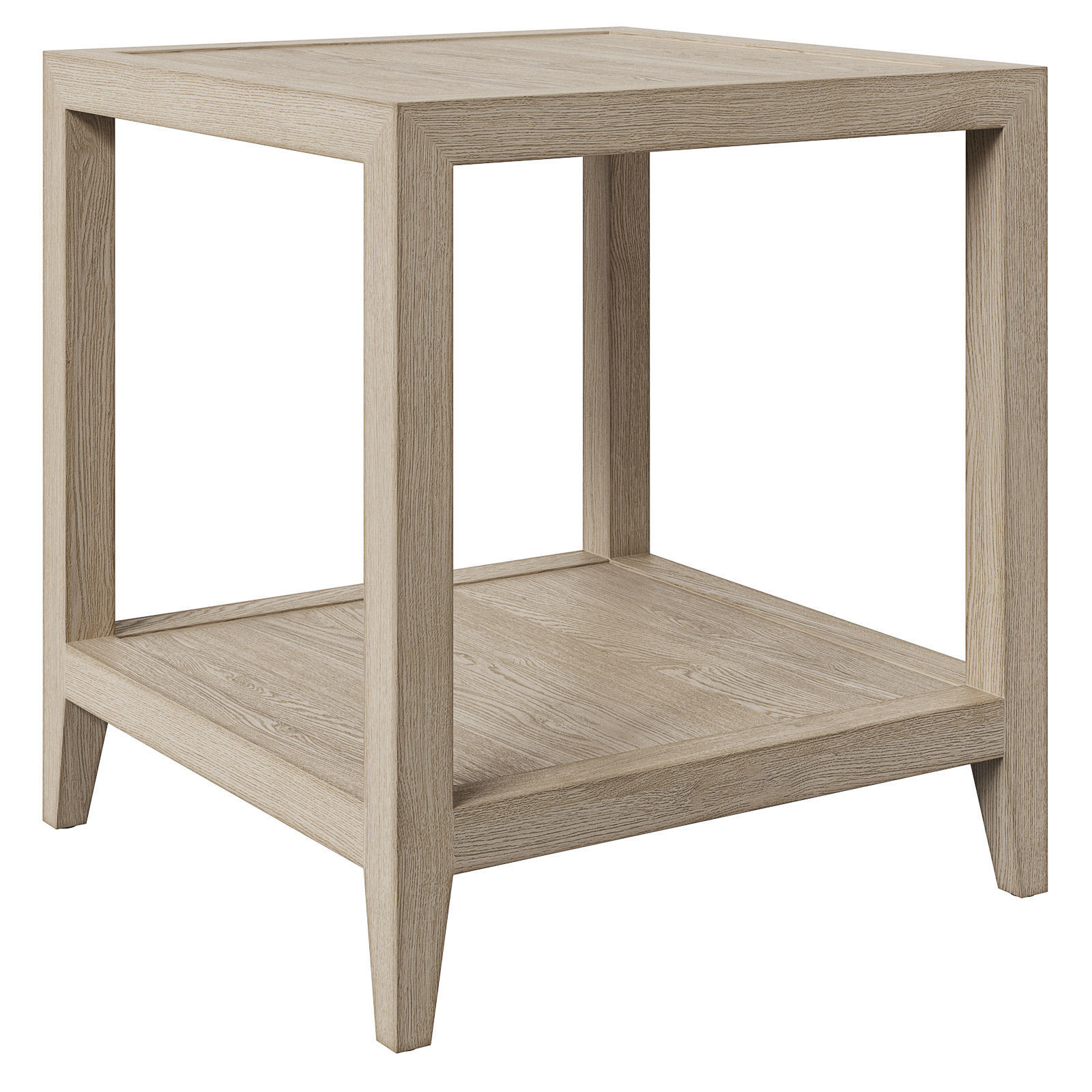 Restoration Hardware French Contemporary square side tables 3D model_1