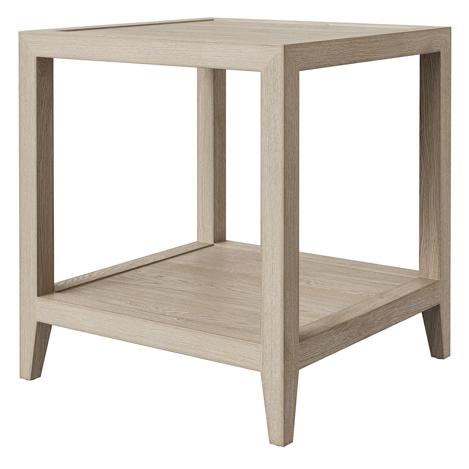 Restoration Hardware French Contemporary square side tables 3D model_2