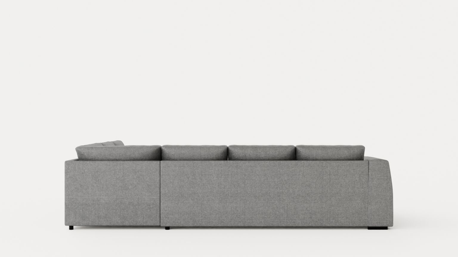 Optus Corner Sofa With Divan Reversible Light Gray Low-poly 3D model_4