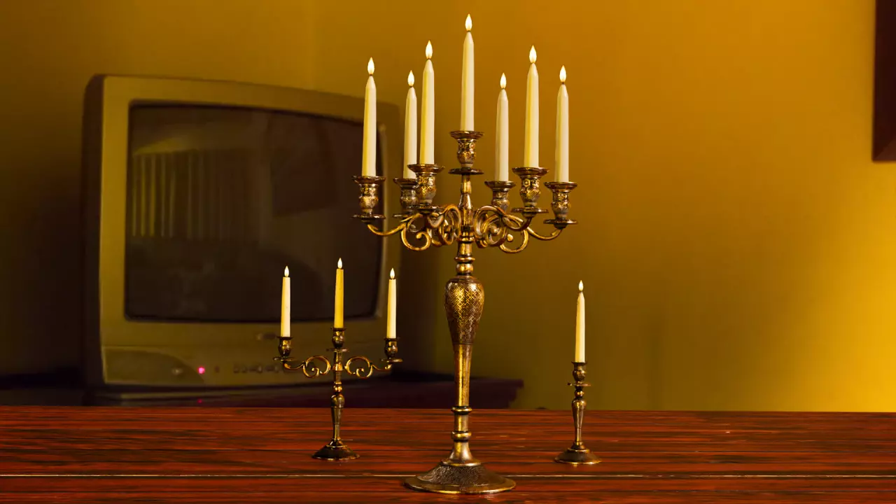 Table Candle Holder Low-poly 3D model Low-poly 3D model_0