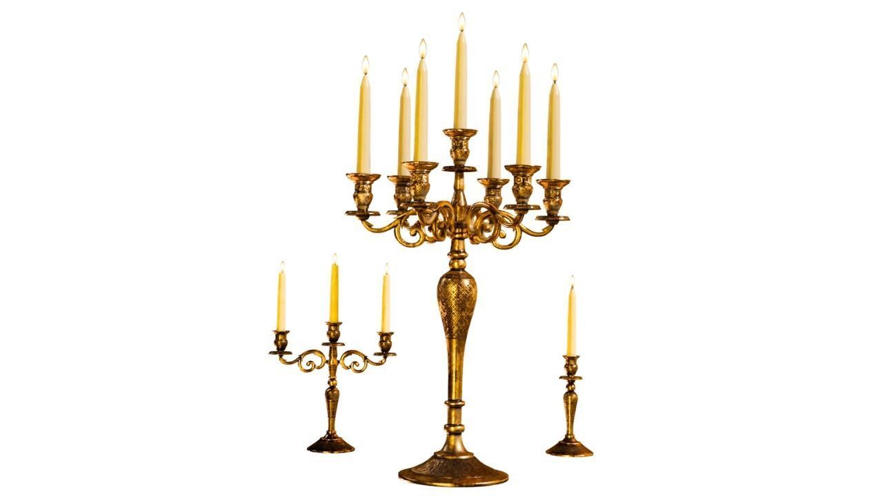 Table Candle Holder Low-poly 3D model Low-poly 3D model_2