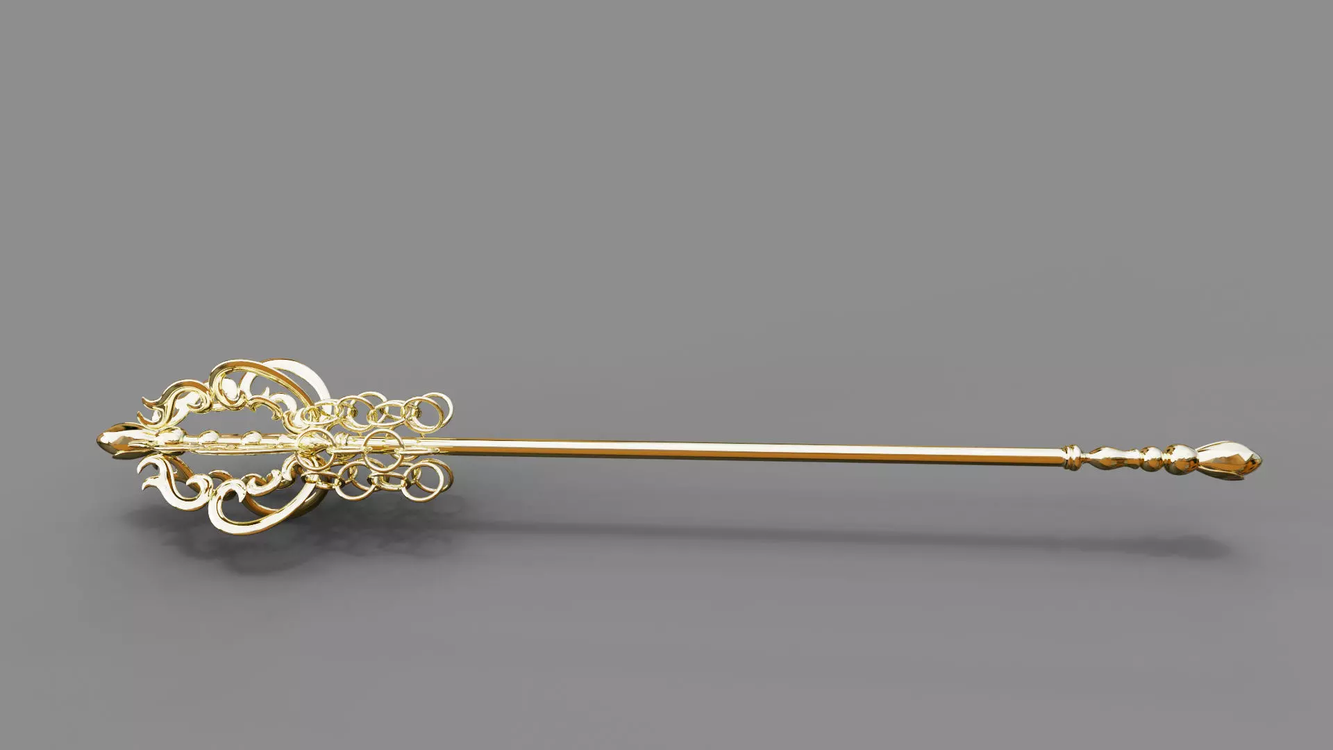 Elder Wand Low-poly 3D model