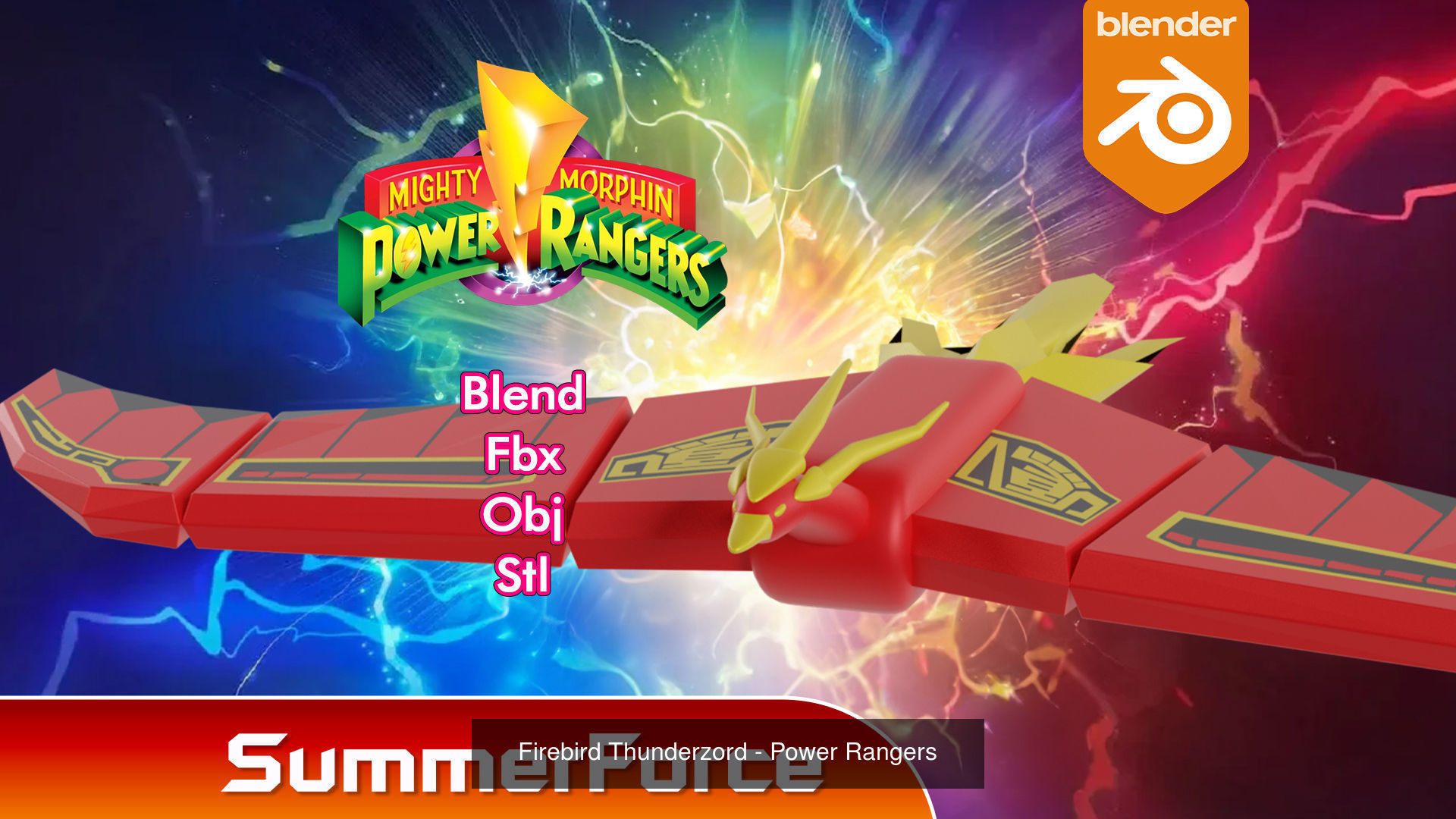 Thunderzord - Power Rangers 3D Model Collection_6