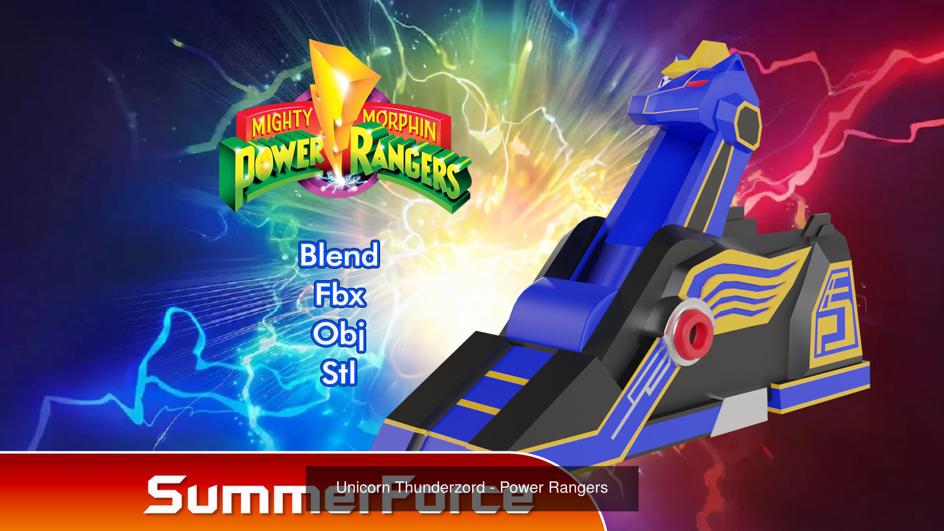 Thunderzord - Power Rangers 3D Model Collection_7