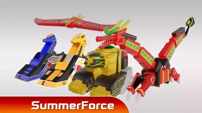 Thunderzord - Power Rangers 3D Model Collection