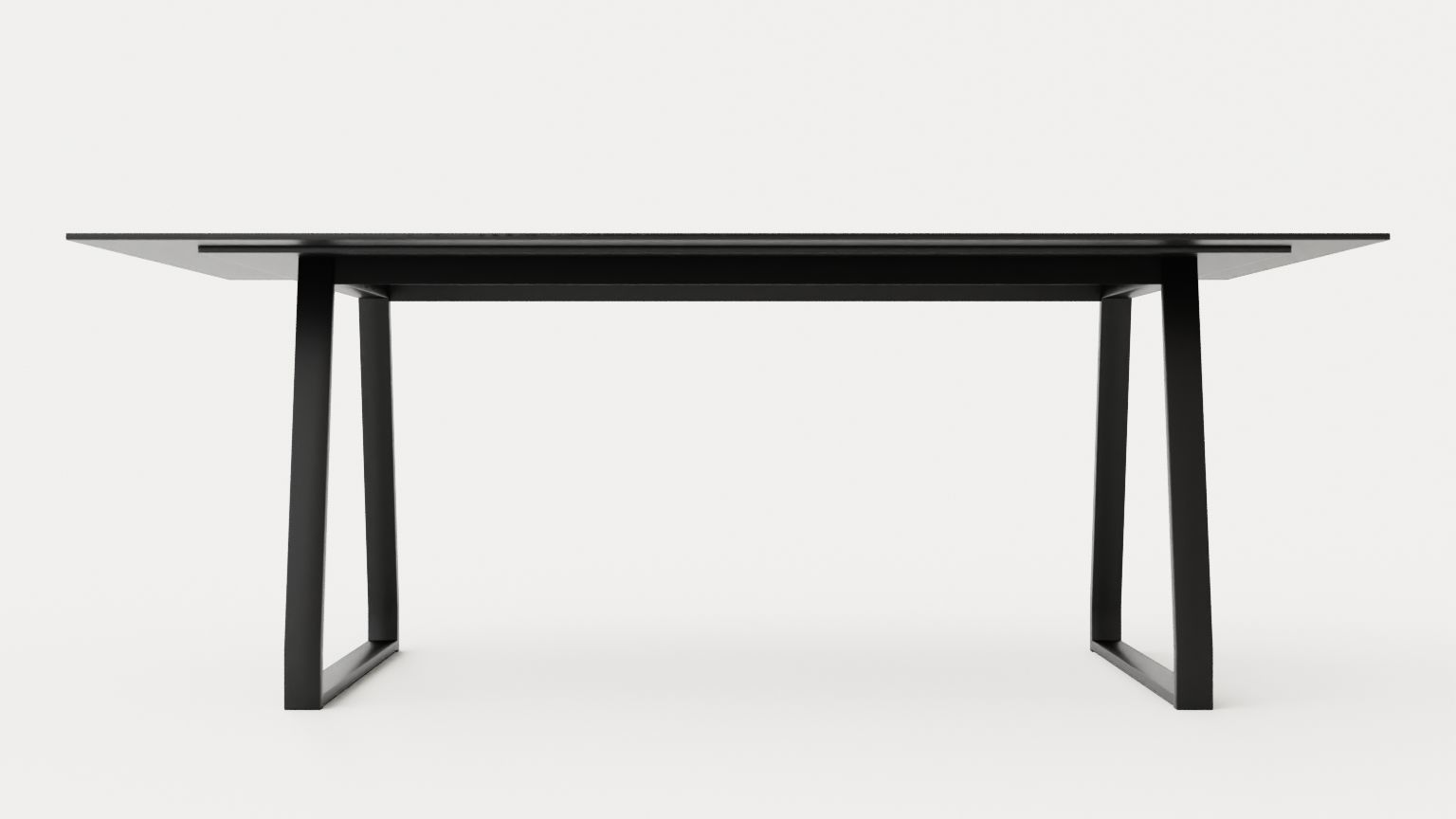 Quay Dining Table 200 Cm Low-poly 3D model_2
