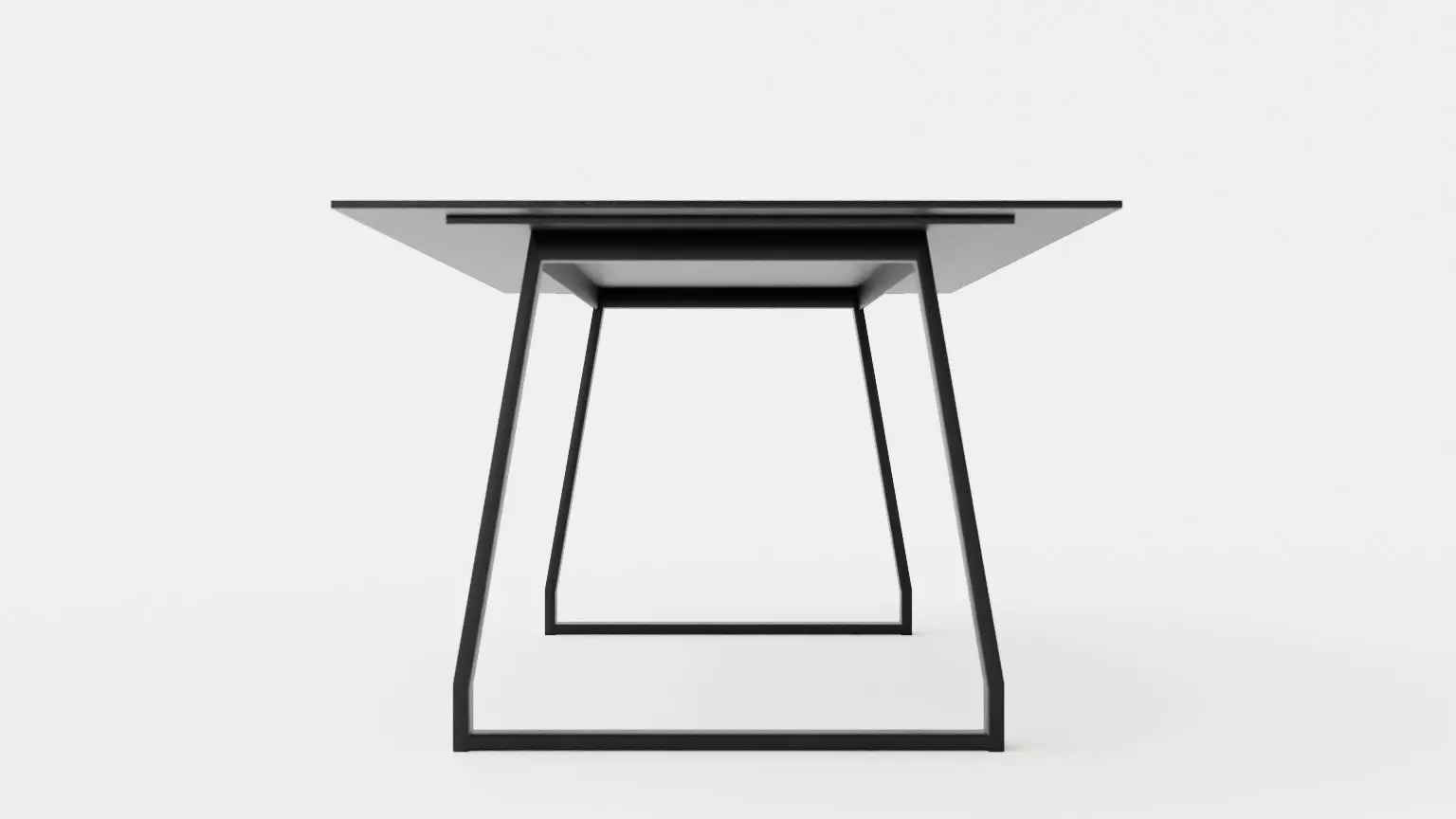 Quay Dining Table 200 Cm Low-poly 3D model_0