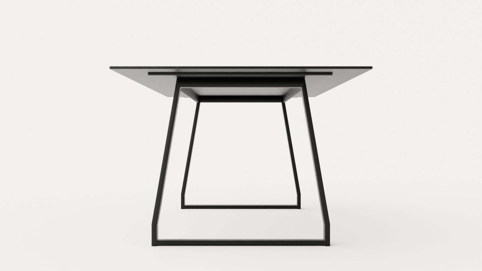 Quay Dining Table 200 Cm Low-poly 3D model_4