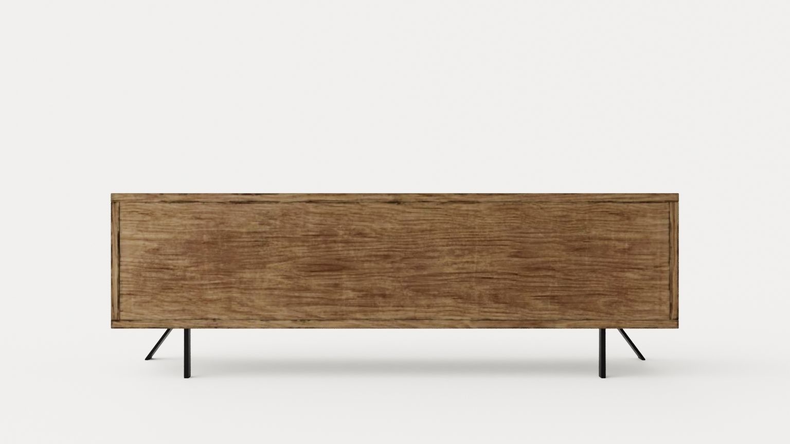 Palma TV Bench 156 Cm Walnut Low-poly 3D model_4