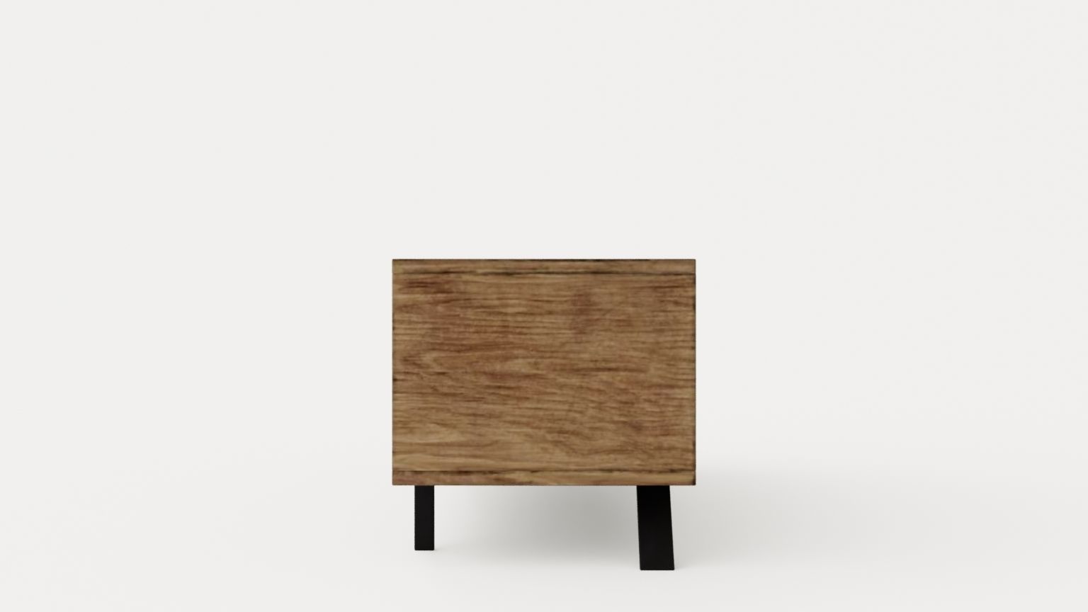 Palma TV Bench 156 Cm Walnut Low-poly 3D model_2