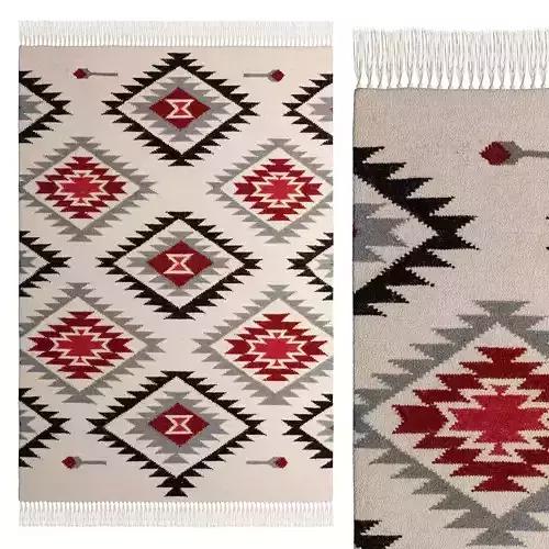 Hand Woven Kilim Zohra Beige By Benuta