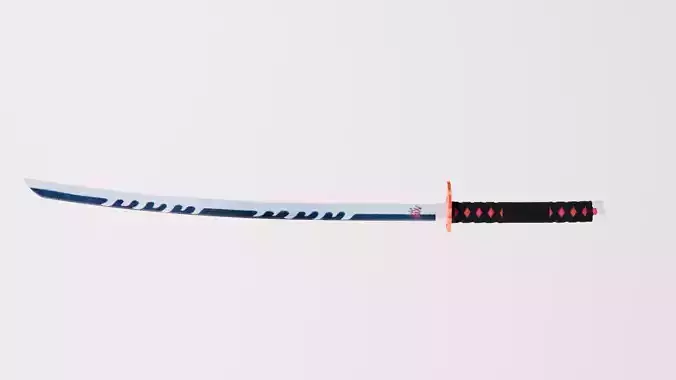 Tanjiro New Sword - Demon Slayer kimetsu no yaiba Low-poly 3D print model