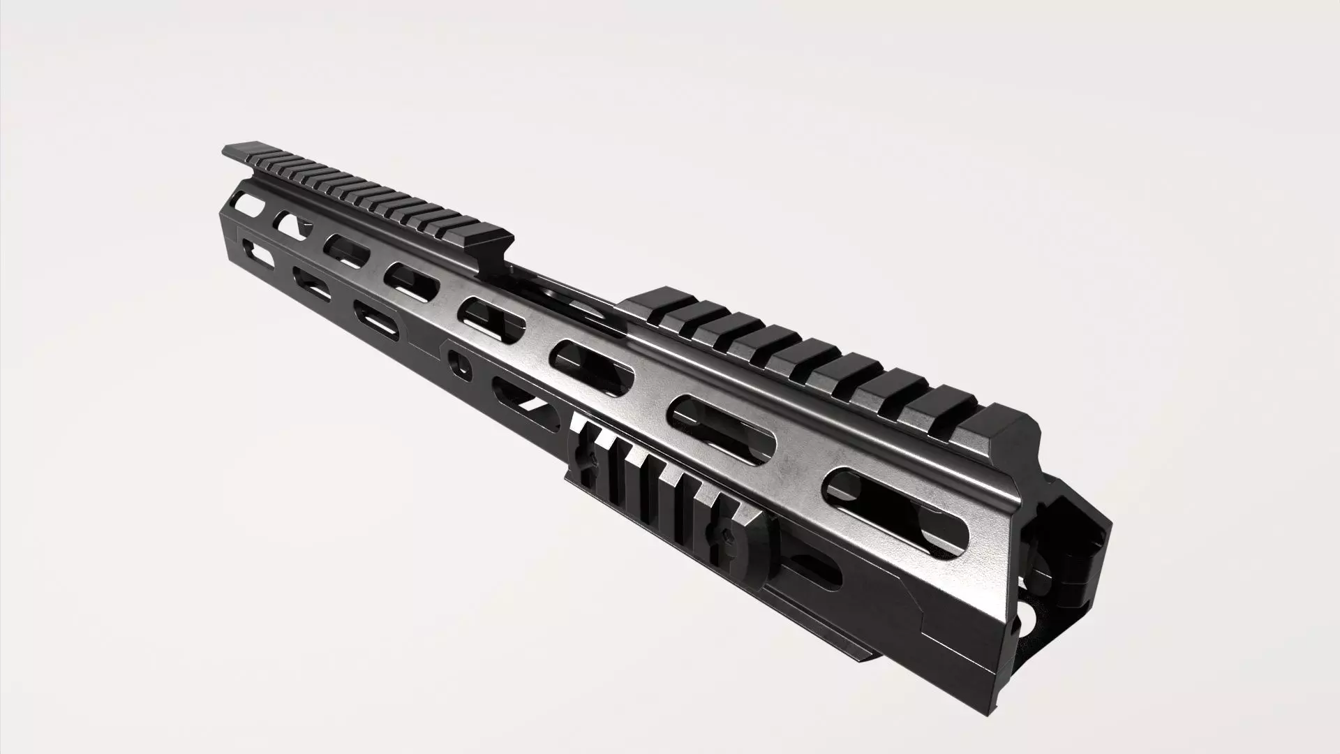 Rail-AR 15-LowPoly Low-poly 3D model_0