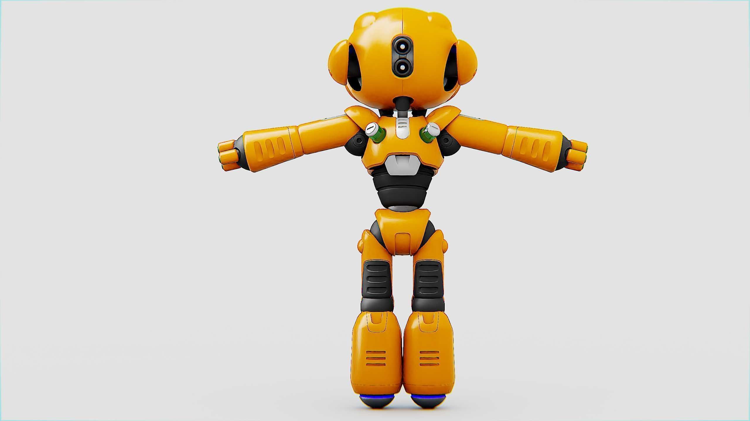 UTILITY BOT LORA Rigged for Unreal Engine - Unity - MIXAMO  3D model_31