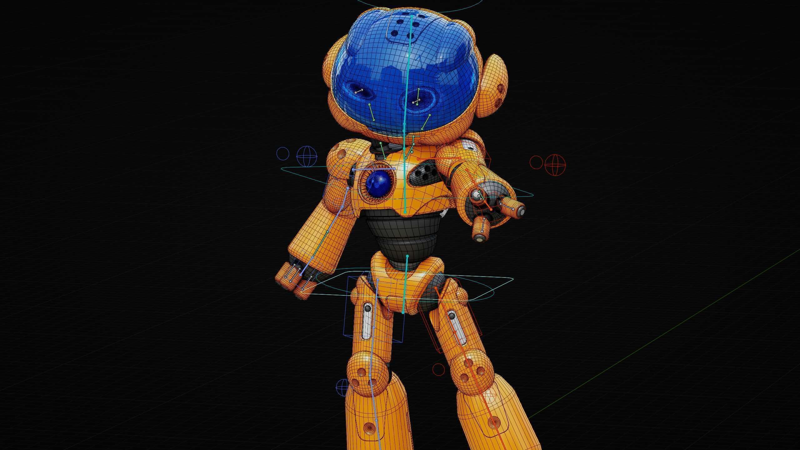 UTILITY BOT LORA Rigged for Unreal Engine - Unity - MIXAMO  3D model_37