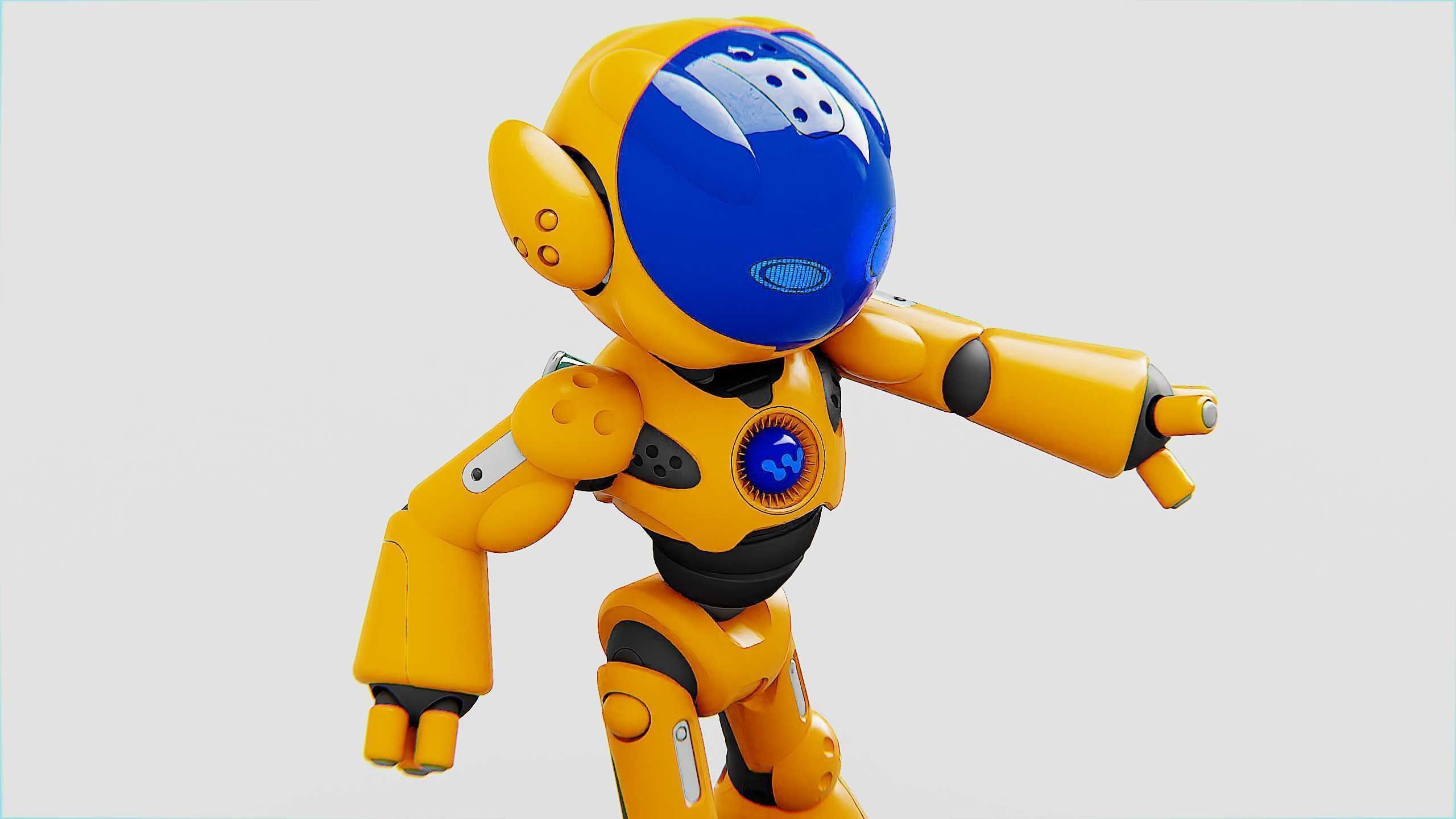 UTILITY BOT LORA Rigged for Unreal Engine - Unity - MIXAMO  3D model_24
