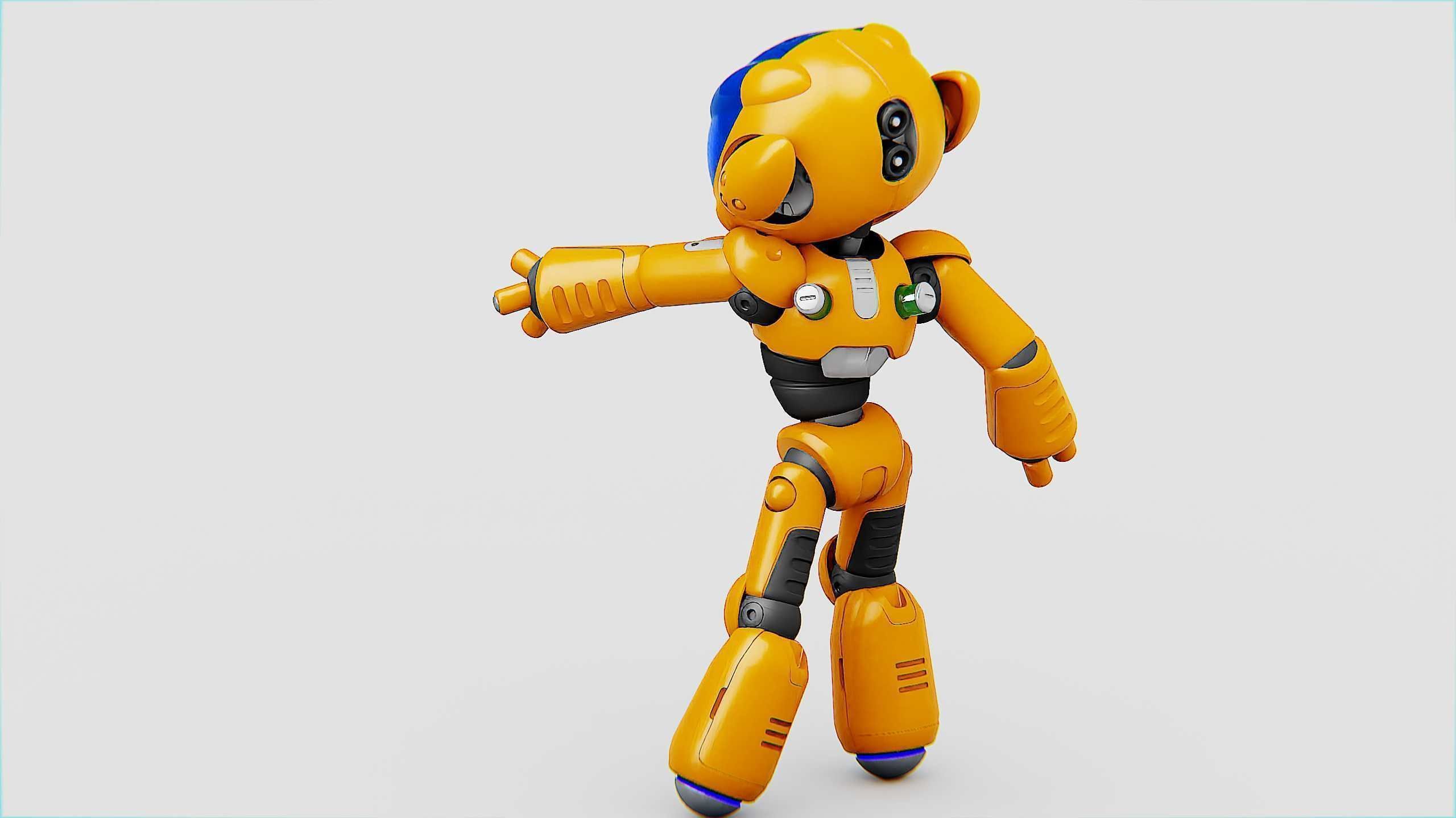 UTILITY BOT LORA Rigged for Unreal Engine - Unity - MIXAMO  3D model_8