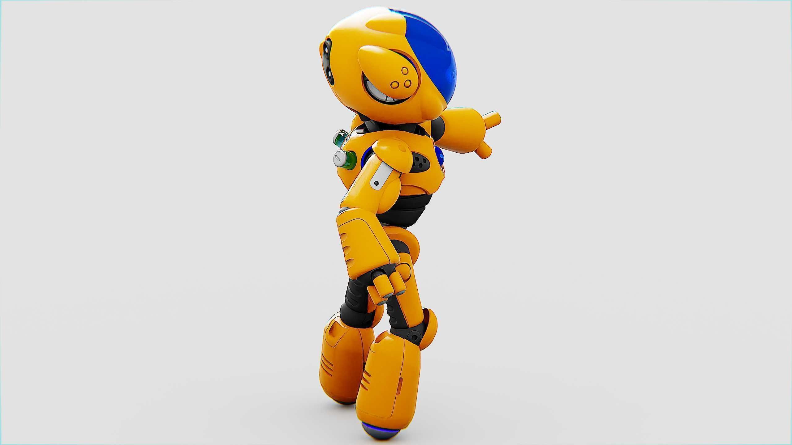 UTILITY BOT LORA Rigged for Unreal Engine - Unity - MIXAMO  3D model_14
